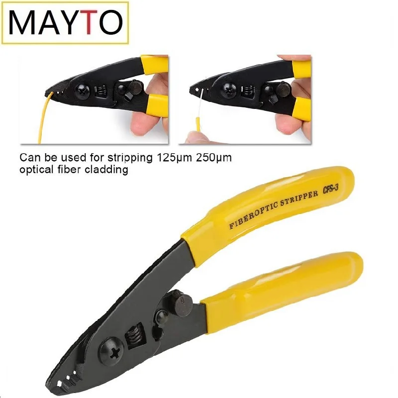 pro skit ftth drop cable stripper optical fiber wire electronic stripper tools self adjusting wire original cp fb01 FTTH CFS-3 Three-Port Fiber Optical Stripper Pliers Wire Strippers for Tools