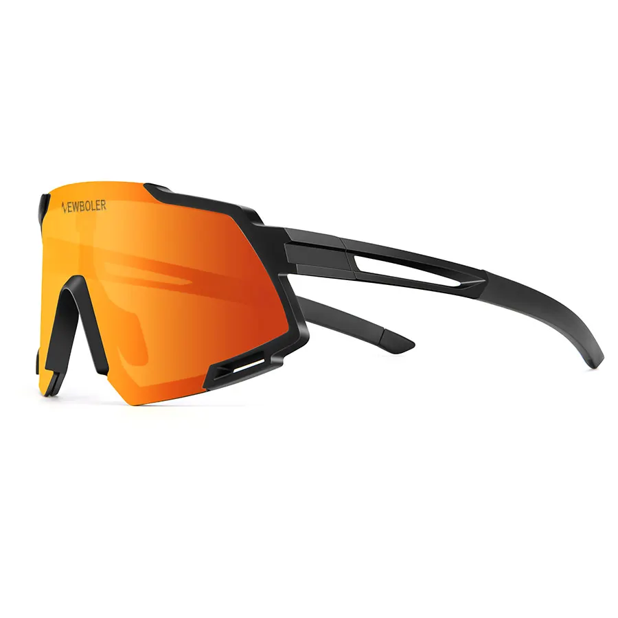 NEWBOLER Polarized 5 Lens Cycling Sunglasses UV400 Mountain Road Bike Eyewear Outdoor Sport Cycling Glasses Bicycle Goggles