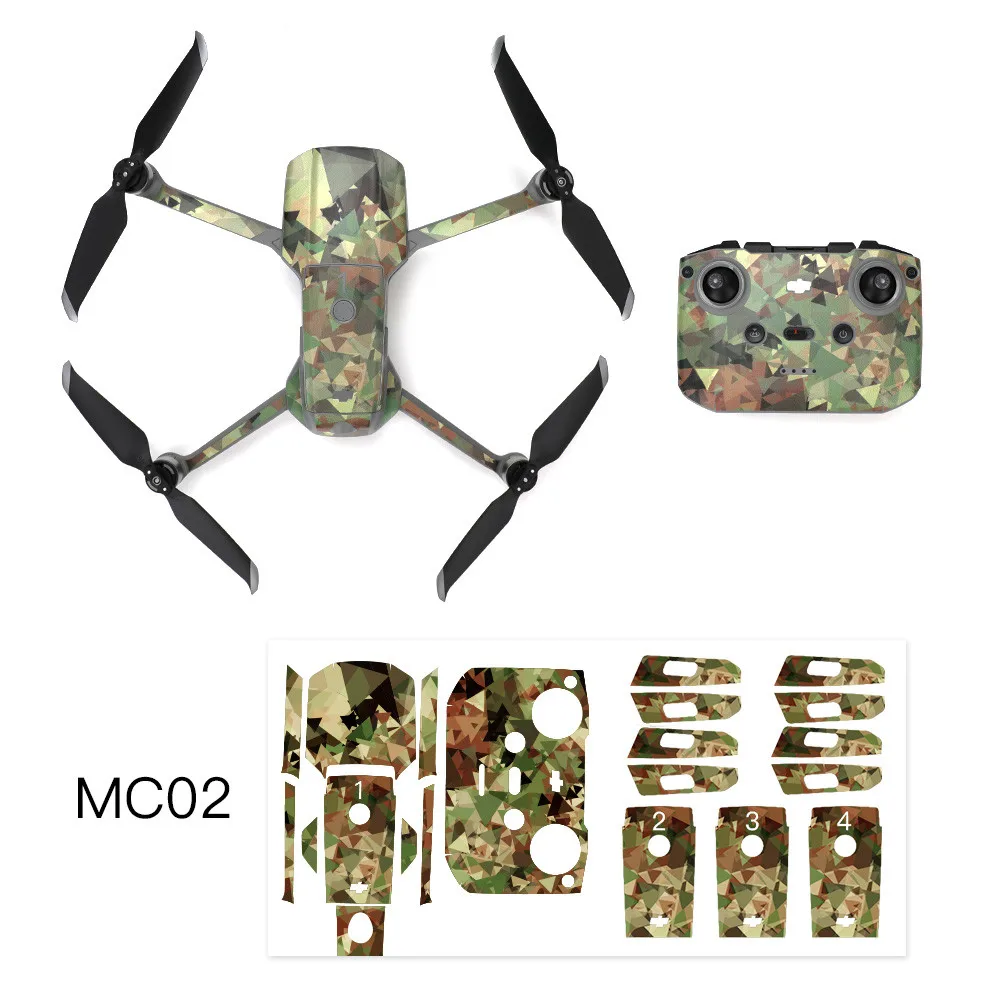 Камуфляжная наклейка s стикер кожи для Dji Mavic Air 2 Rc Drone аксессуары Защитная пленка