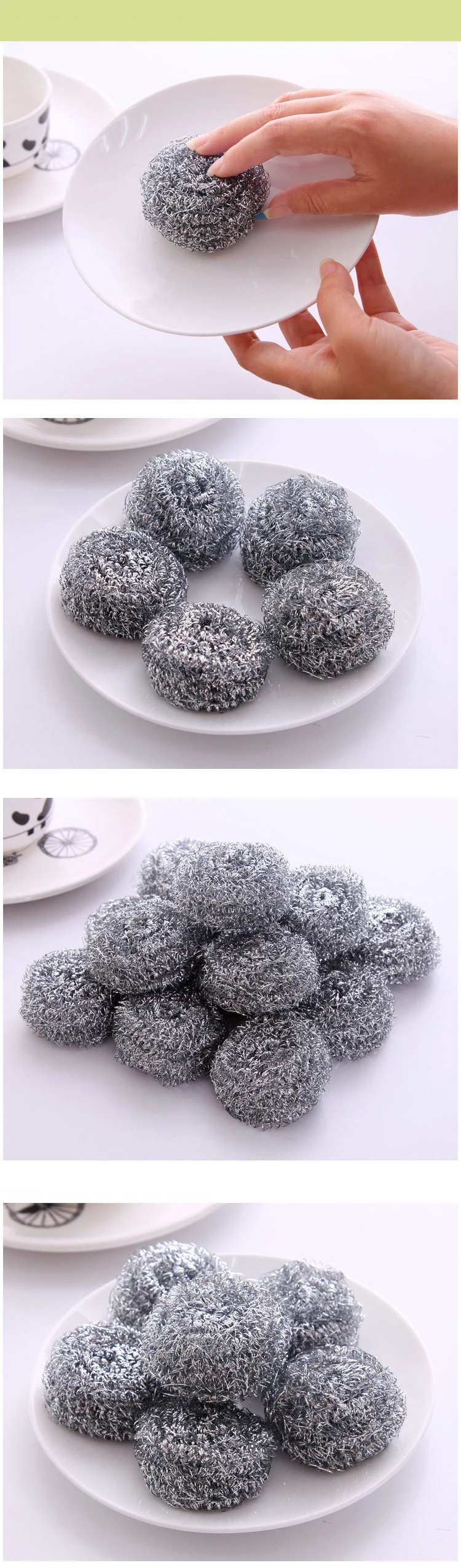 20 Pieces Of Steel Wire Ball Brush Pot Cleaning Brush Dishwashing Brush Stainless Steel Wire Ball Kitchen Cleaner Cleaning Ball