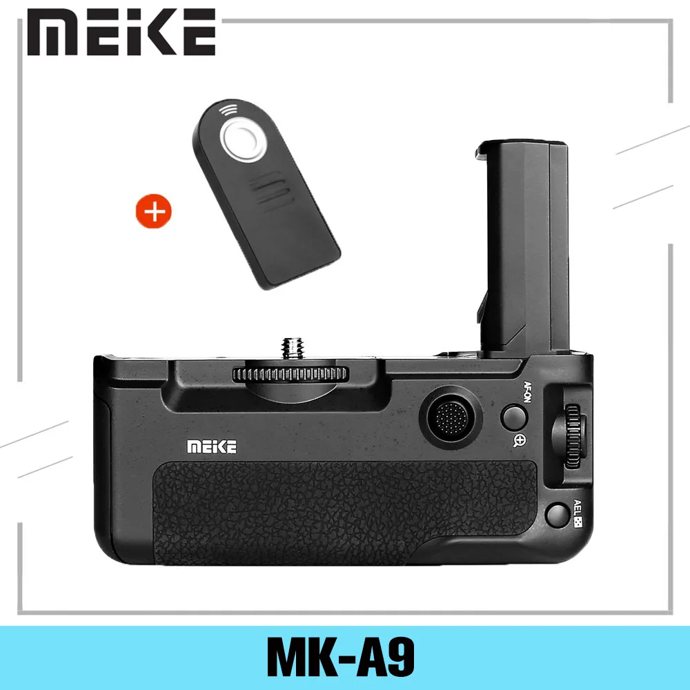 Meike MK A9 функция вертикальной съемки с батарейным блоком управления для камеры Sony A7III A73 A7M3 A7RIII A7R3 + ИК пульт