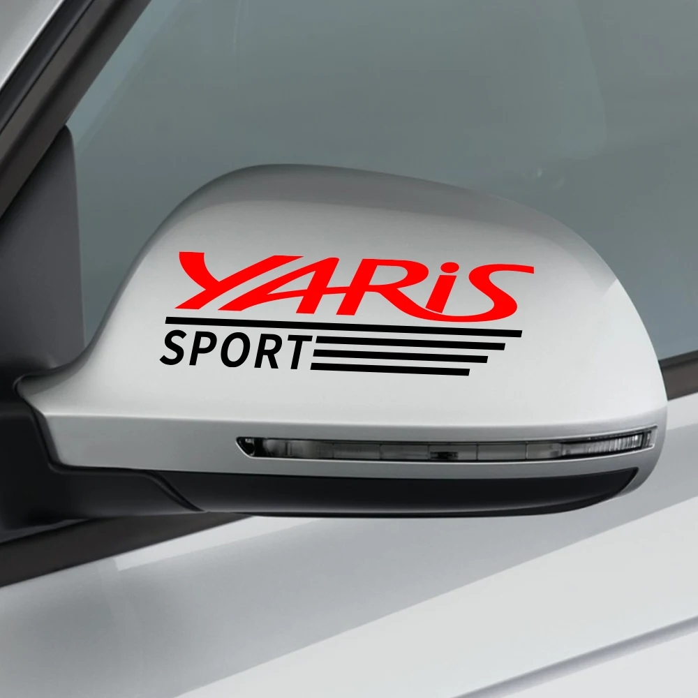 

Car Sport Styling Rearview Mirror Trim Stickers for Toyota Yaris Auto Decoration Reflective PVC Decals Vinyl Car Accessories