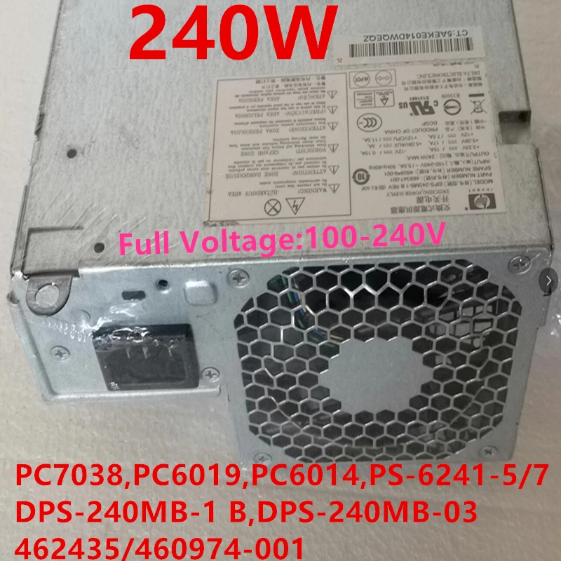 Блок питания для hp DC5800 5850 7900 с волокнно-Оптической вилкой Питание PC7038 PC6019 PC6014 PS-6241-5/7 DPS-240MB-1 B DPS-240MB-3 в 462435/460974-001 аккумулятор большой емкости