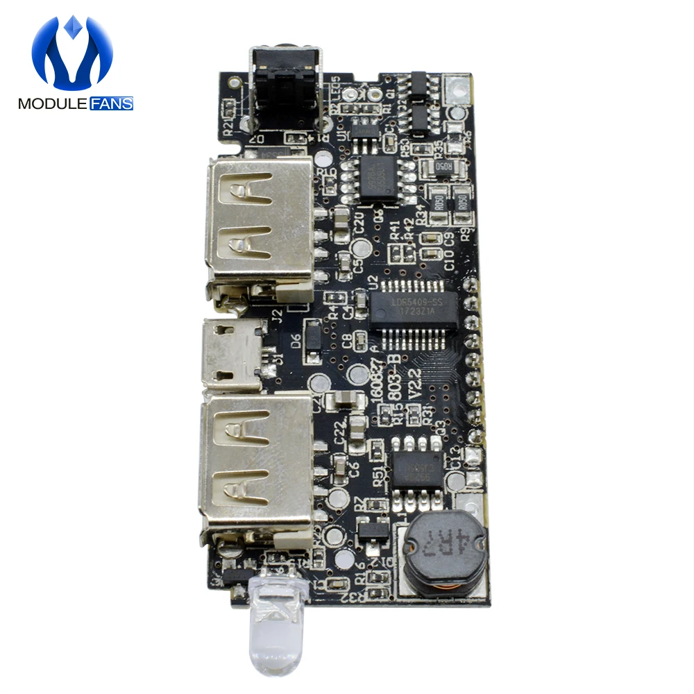 Внешний аккумулятор 18650 зарядная плата модуль Micro USB 5 В вход ЖК дисплей для