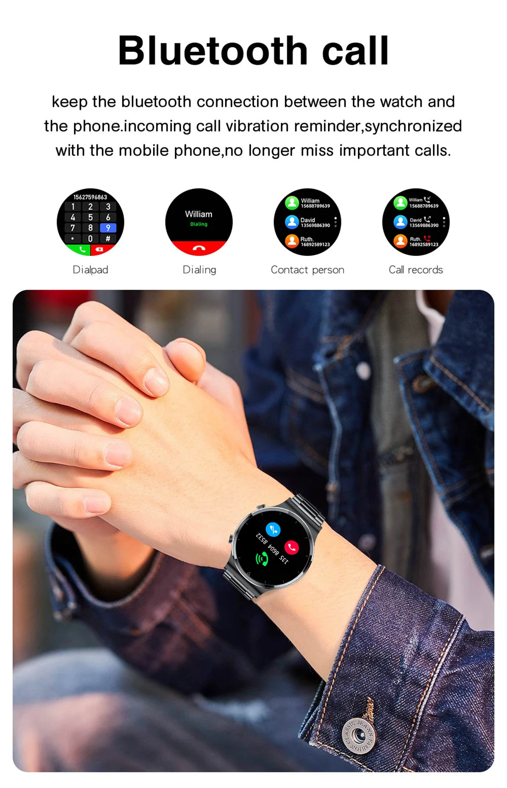 2021 New Smart watch Men's IP68 waterproof watch Multiple sports mode Heart rate Weather forecast Bluetooth call Men smart watch