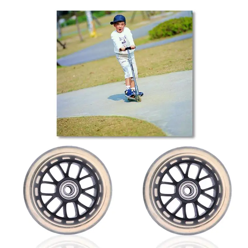 Scooter Wheels 1 Pair Scooter Wheels Mute Replacement Wheels For Luggage Suitcase Car