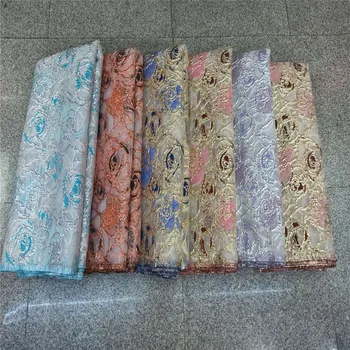 

Latest African jacquard laces 2020 High Quality Embroidered Brocade lace fabric French lace fabric For Nigerian Party Dress