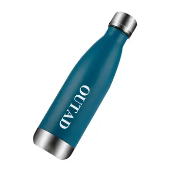 

OUTAD Durable Environmentally Friendly Outdoor Insulation Cup Water Bottles Stainless Steel 500ml Blue Belly Cup Style