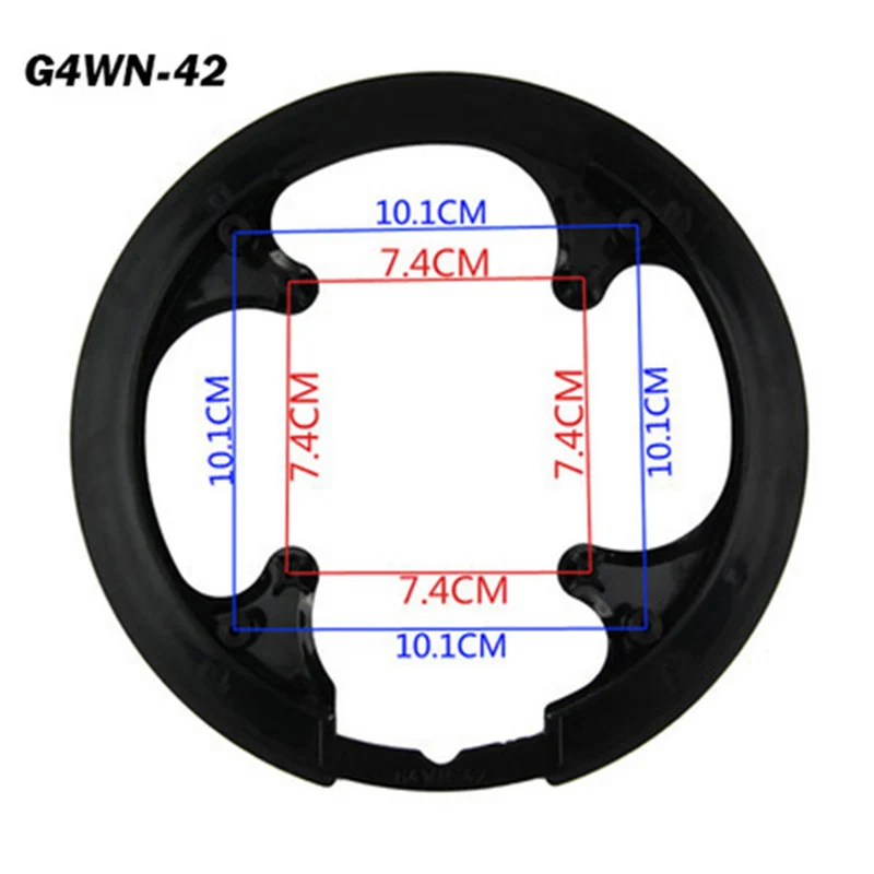 MTB дорожный велосипед Звездочка защита шатун для велосипеда защита велосипедная цепь колесо кольцо защитный чехол велосипедные аксессуары - Цвет: G4WN-42