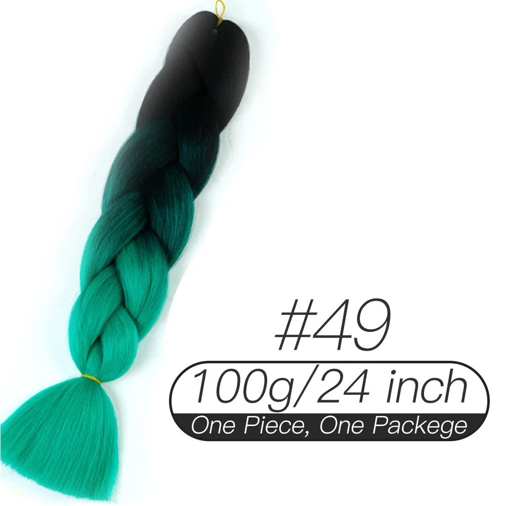Xnaira афро поддельные цветные синтетические огромные вязанные крючком аксессуары для волос Xpression предварительно растянутые косички для наращивания волос для косичек - Цвет: #24