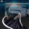 Men Women Winter Skiing Snowboarding Can Touch Screen Waterproof Thermal Thick Snow Gloves Snowmobile Mittens Black White Gray 3