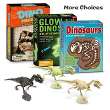 Kit de creuser de dinosaures en fossile, squelette de dinosaure, grand cadeau scientifique de STEM pour les passionnés de paleontologie et d'astronomie de tout âge
