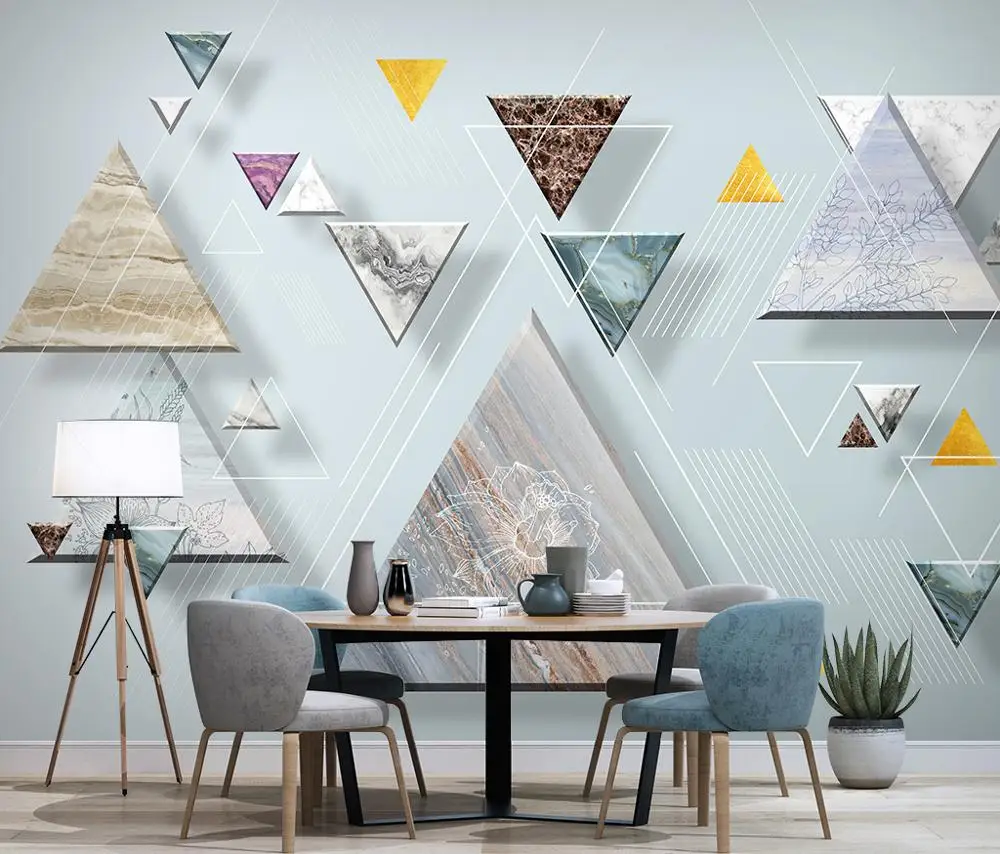 Wallpaper For Bedroom Living Room Custom 3D Mural Wall Covering Sticker Home Decor Modern Wallpaper Dropshipping