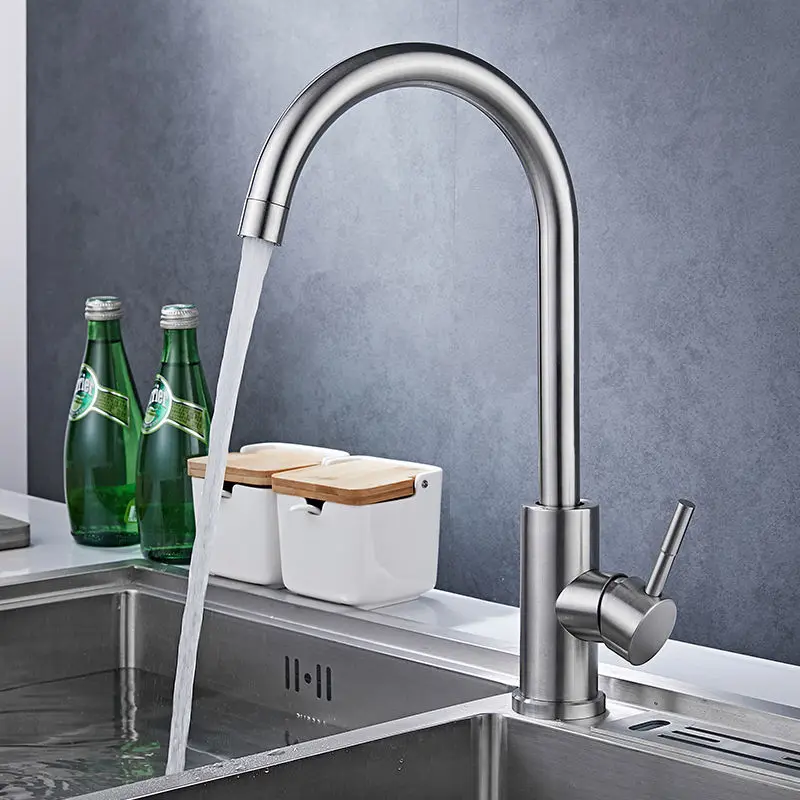 

Kitchen faucet 360 degree rotating stainless steel faucet sink faucet