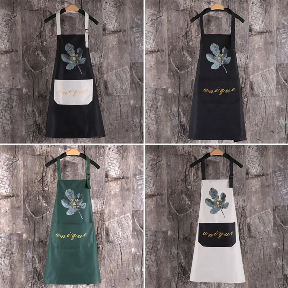 1Pcs Striped Waterproof Polyester Bib Apron Woman Adult Bibs Home Cooking Baking Coffee Shop Cleaning Aprons Kitchen Accessory