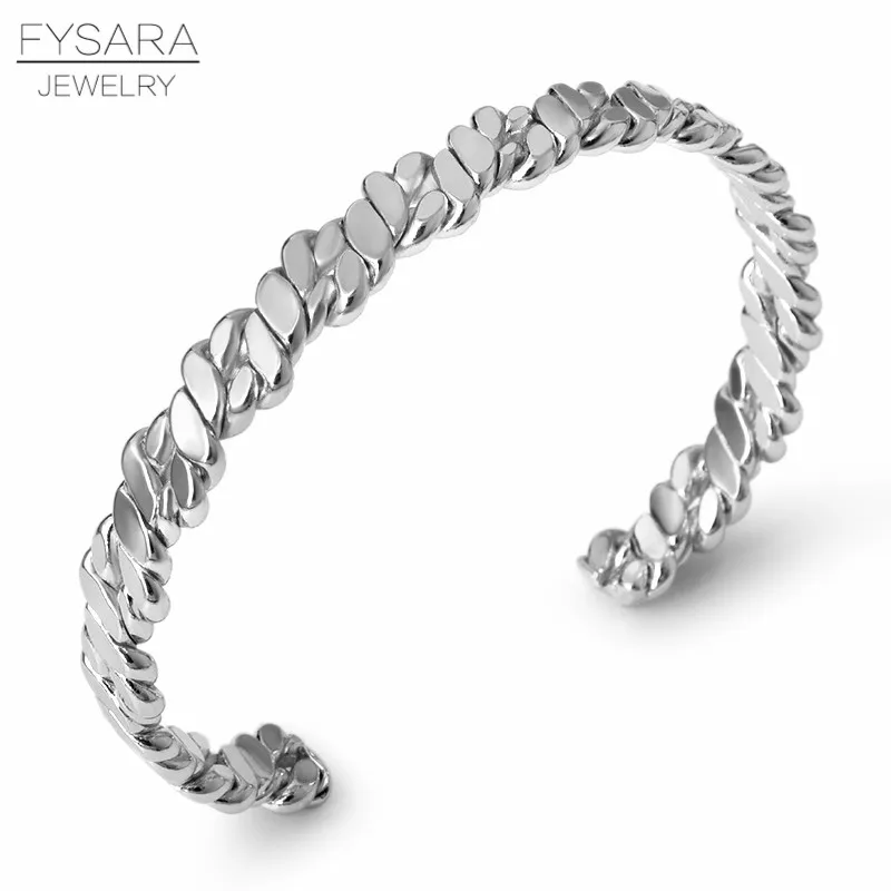 FYSARA, винтажные витые браслеты, дизайн цепи, браслеты для женщин, золотой цвет, регулируемые Открытые Браслеты-манжеты, мужские минималистичные ювелирные изделия