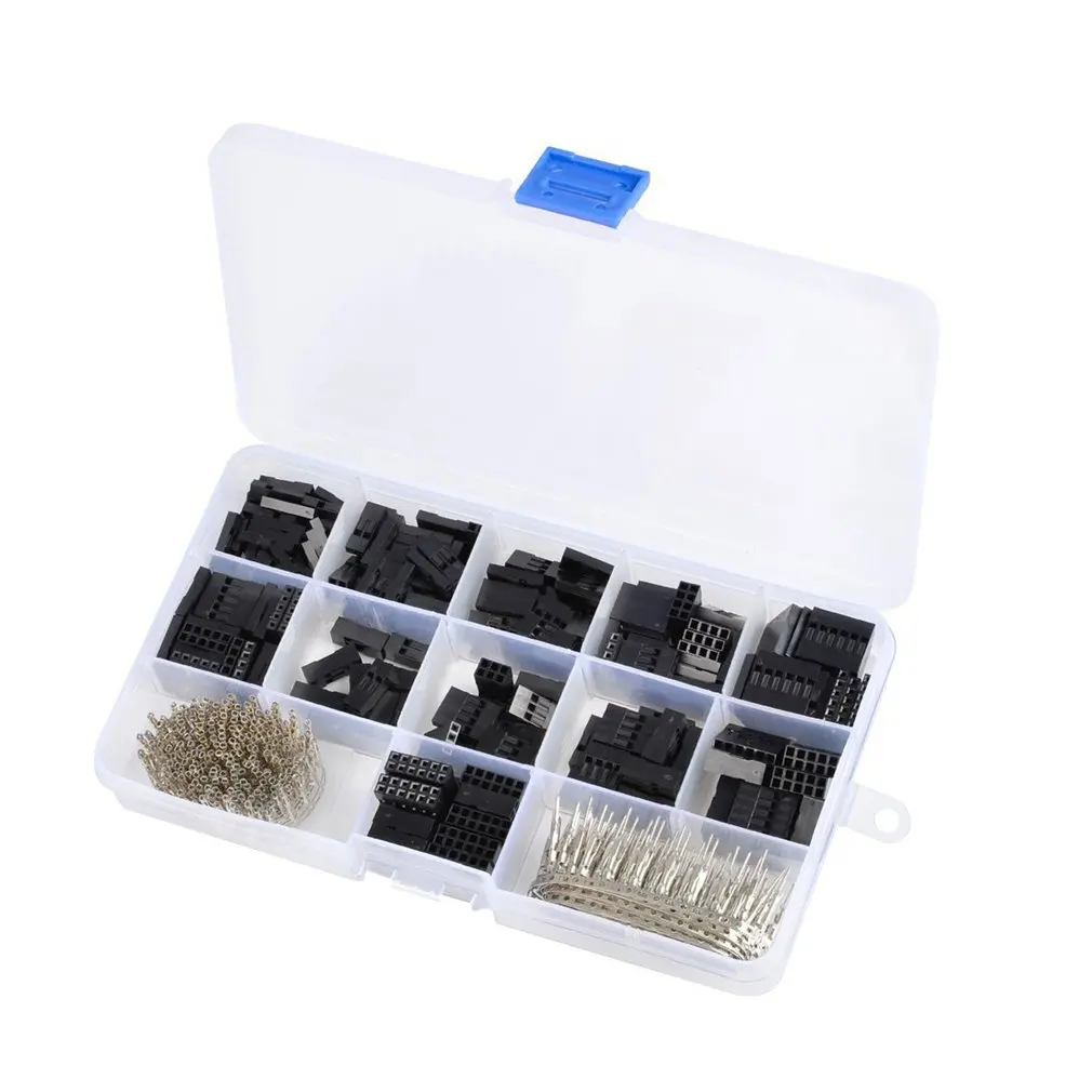 

620PCS Dupont Wire Jumper Header Connector Housing Assortment Kit Crimp Pin Male Female Terminal PCB Electronic DIY Kits Tools