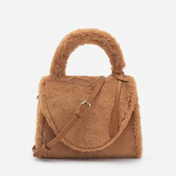 

2020 Autumn and Winter New Style Mao Rong Bao Flip Portable Shoulder Bag Women's Casual Shoulder Bag