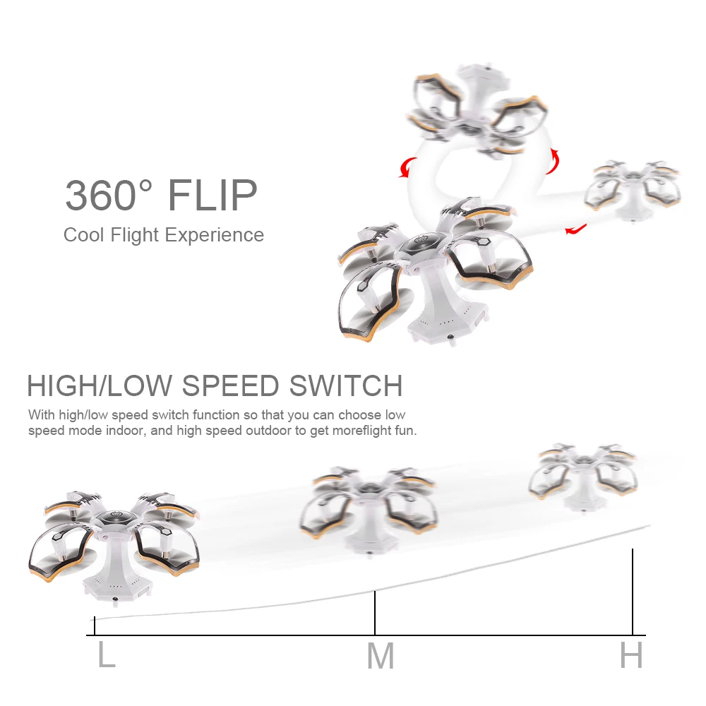 CG030 Foldable 0.3MP Camera Drone Wifi FPV 6-Axis Gyro Altitude Hold Headless RC Quadcopter Mini Drone APP Control RC Dron (8)