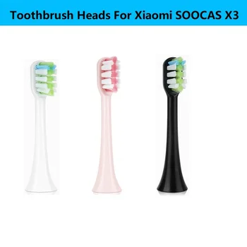 

Replacement Toothbrush Heads Fit For Xiaomi SOOCAS X3 SOOCARE Electric Toothbrush Soft Teeth Brush Head With Independent Packing