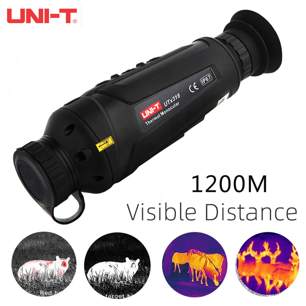 

UNI-T UTX318 охотничий тепловизор ручной ночное видение наружное монокулярное наблюдение Инфракрасный Тепловизор