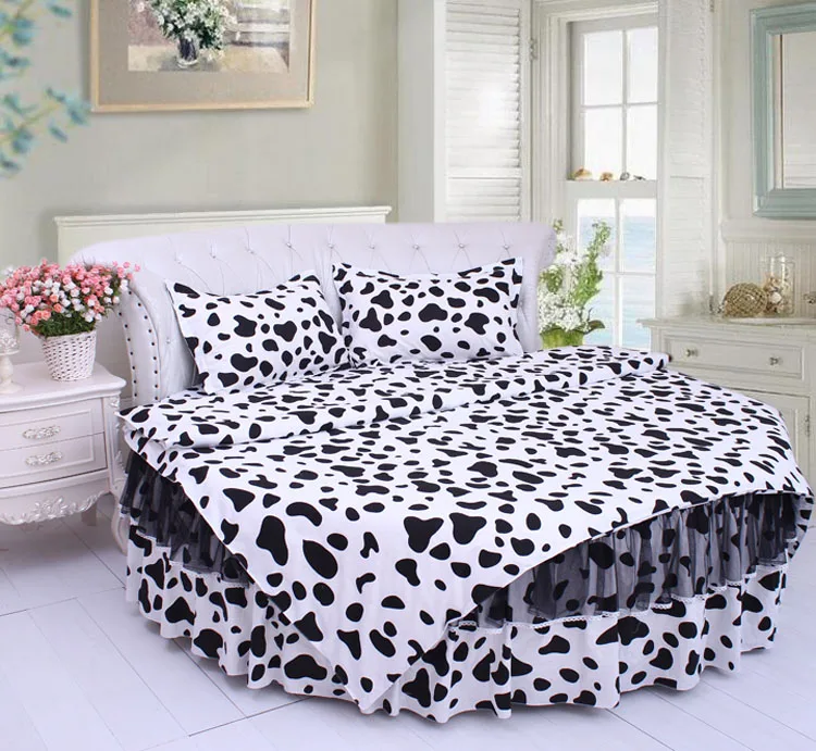 4 шт./комплект кружевные постельные принадлежности для девочек|round bed bedding|round