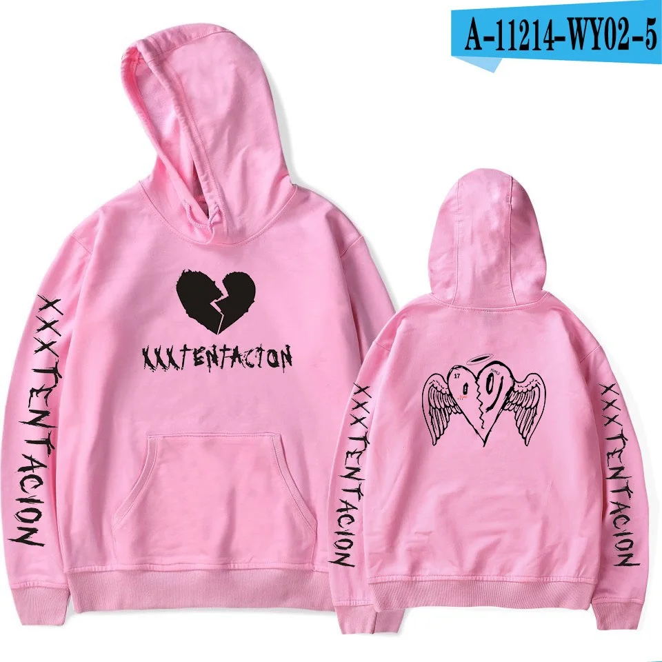 XXXTentacion 3D толстовки для мужчин и женщин Новая мода Harajuku Хип Хоп Толстовка Rapper XXXTentacion Moletom уличная одежда большого размера Топ - Цвет: Pink4