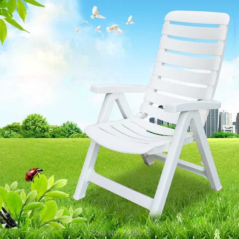 2pcs Set Beach Chair White Color Folding Plastic Low Deck Chair Sun Garden Sea Side For Outdoor Patio Garden Beach Pool Garden Furniture Sets Aliexpress
