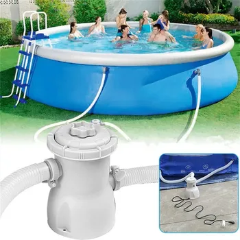 

EU Plug Pool Pump Filter Summer Pool Water Cleaning Kit Long Service Life Swimming Pool Pump Filter Swimming Supplies Zwembad