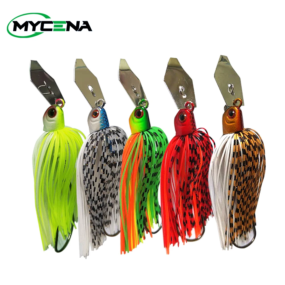 Mycena 7G/13G/16G/19G Chatter bait spinner bait weedless fishing lure Buzzbait wobbler chatterbait for bass pike walleye fish fishing sequin bait rotating spinner spoon fishing lure metal sequins bait wobbler pesca tackle for bass trout perch pike