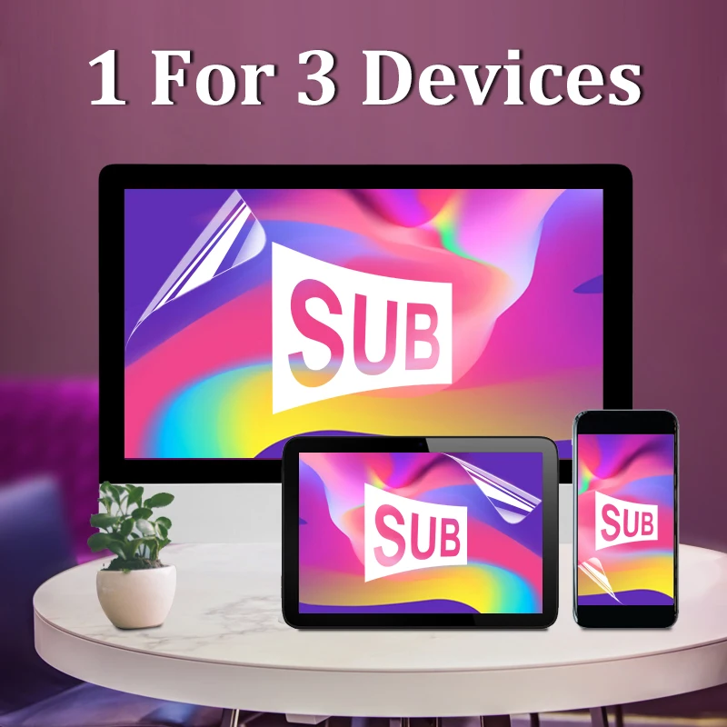 Accesorios de pantalla de TV SUB, para 3 dispositivos