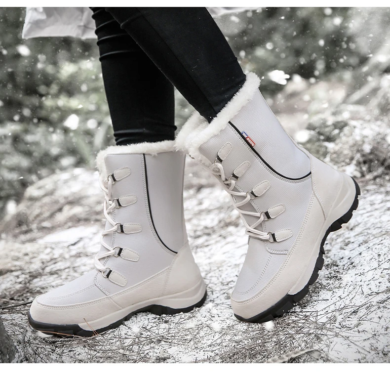 UPUPER/модные женские зимние ботинки; зимняя женская обувь; повседневные теплые зимние ботинки на шнуровке; кроссовки; женские ботиночки; zapatos de mujer; коллекция года