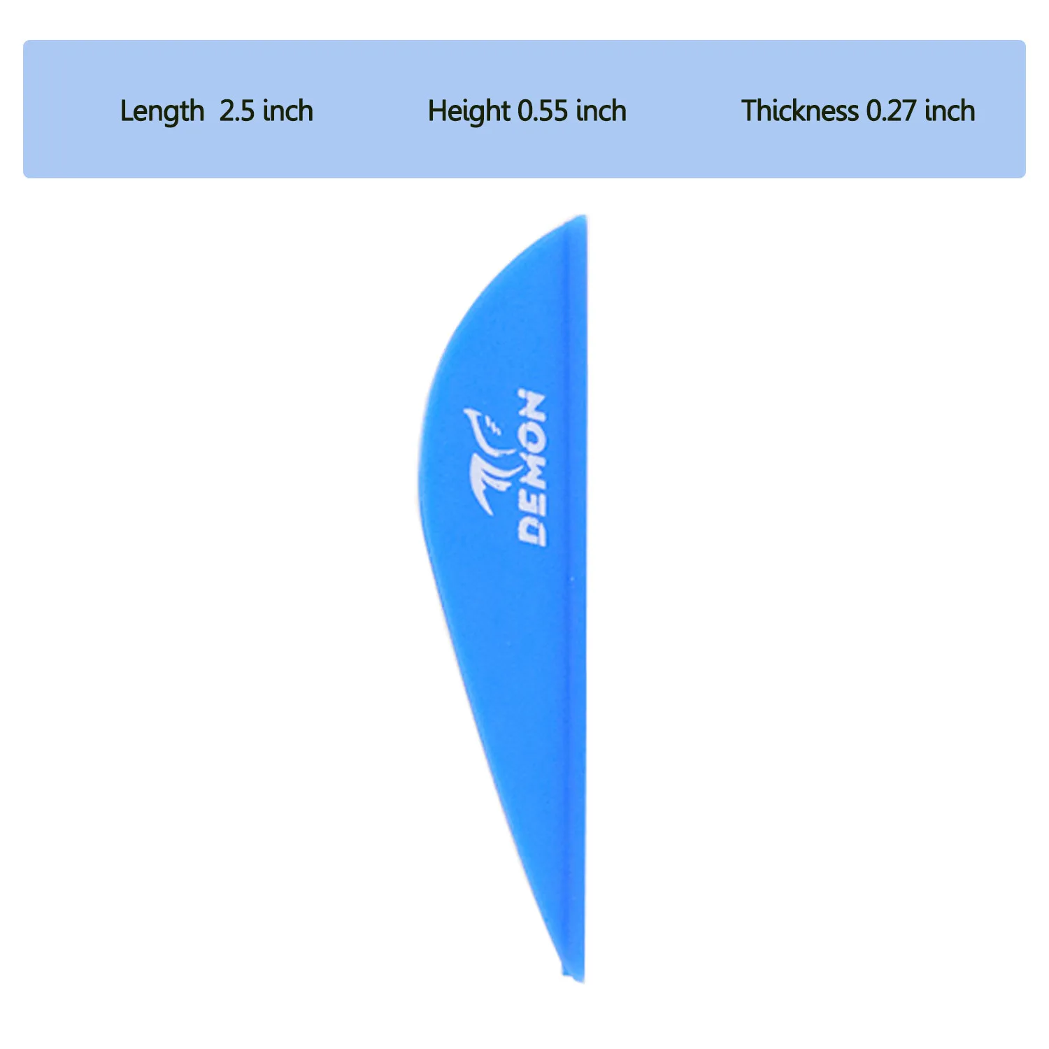 Palhetas de Plástico Tpu para Alvo Polegada Seta Flexching Direita Waterdrop Caça Setas Faça Você Mesmo 60 Peças - Lote 2.5 Asa 5 Arco e flecha