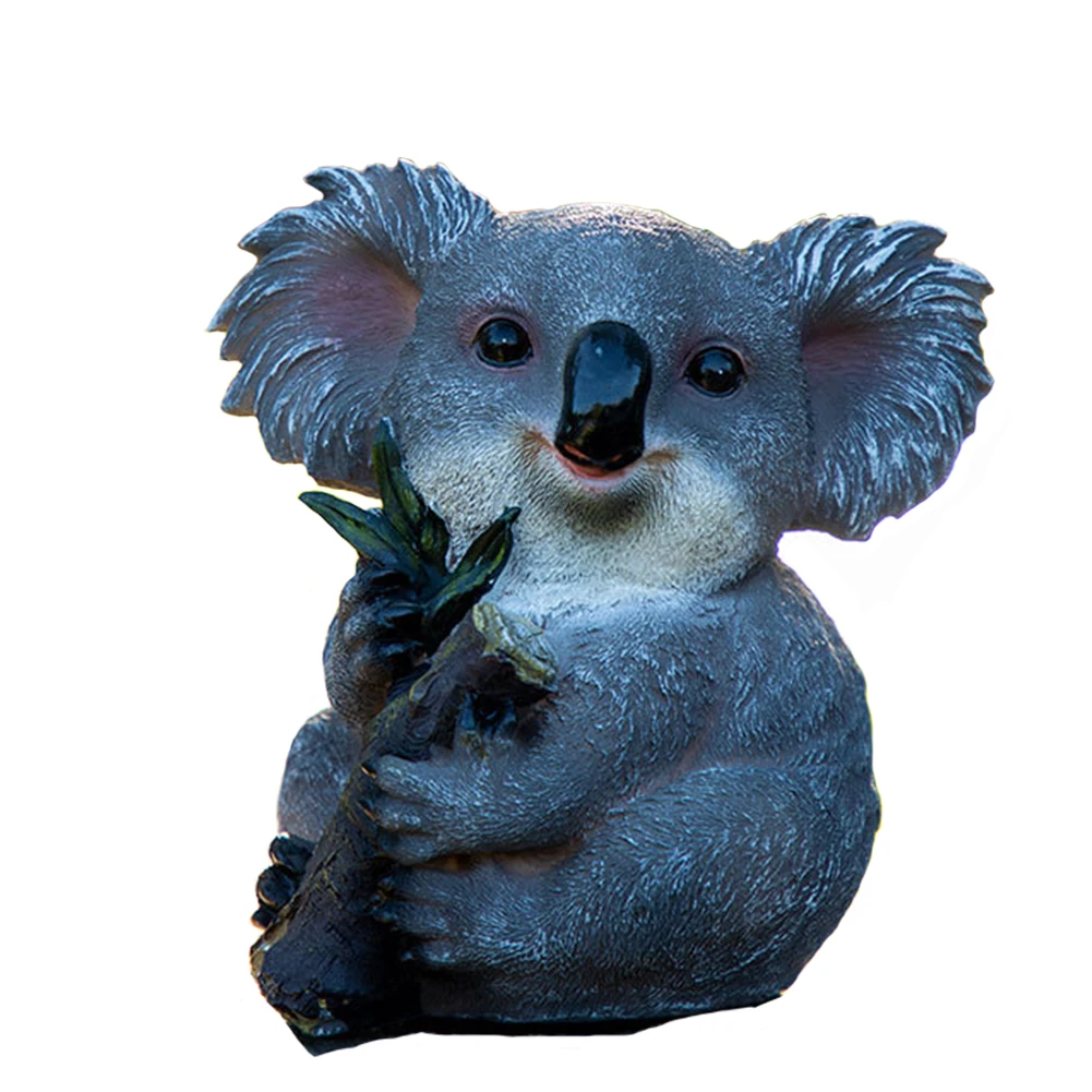 

Statue Resin DIY Simulation Koala Accessories Cartoon Garden Yard Decoration Home Ornament Crafts Animals Sculpture Landscape