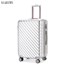 KLQDZMS Новая мода 2" 24 дюймов чемодан на колесиках Дорожный чемодан с спиннером Колеса Кабина carry on сумка на колесиках