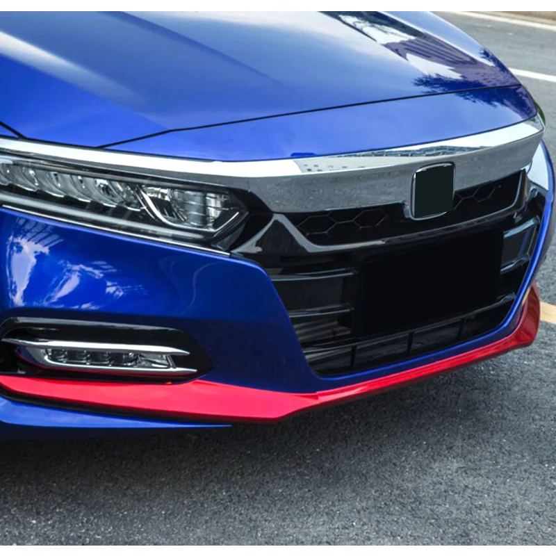

For Honda Accord 10th 2018 2019 ABS Front Head Bottom Protection Bumper Panel Molding Garnish Cover Trim 3 Colors