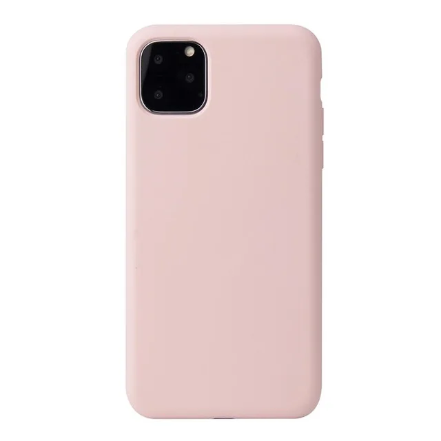 Роскошный официальный жидкий силиконовый чехол для iPhone 11 Pro Max XR X XS Max 7 8 6 6s Plus, мягкий карамельный чехол для iPhone 11 Pro с логотипом - Цвет: Pink