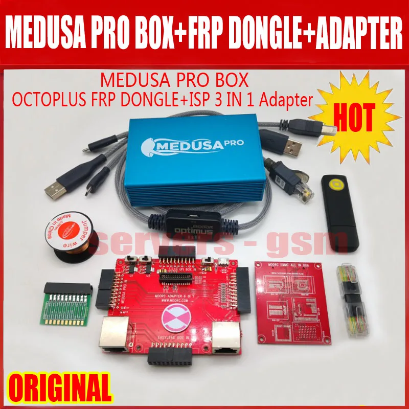 Медуза Pro Box+ Octoplus FRP Dongle+ ISP 3 в адаптер+ адаптер JTAG MMC для LG ForSamsung ForHuawei с кабелем Optimus