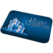 Износостойкий напольный коврик для столовой, Рождественский нескользящий мягкий ковер с принтом для спальни, ванной комнаты, не выцветает, впитывает воду, домашний ковер