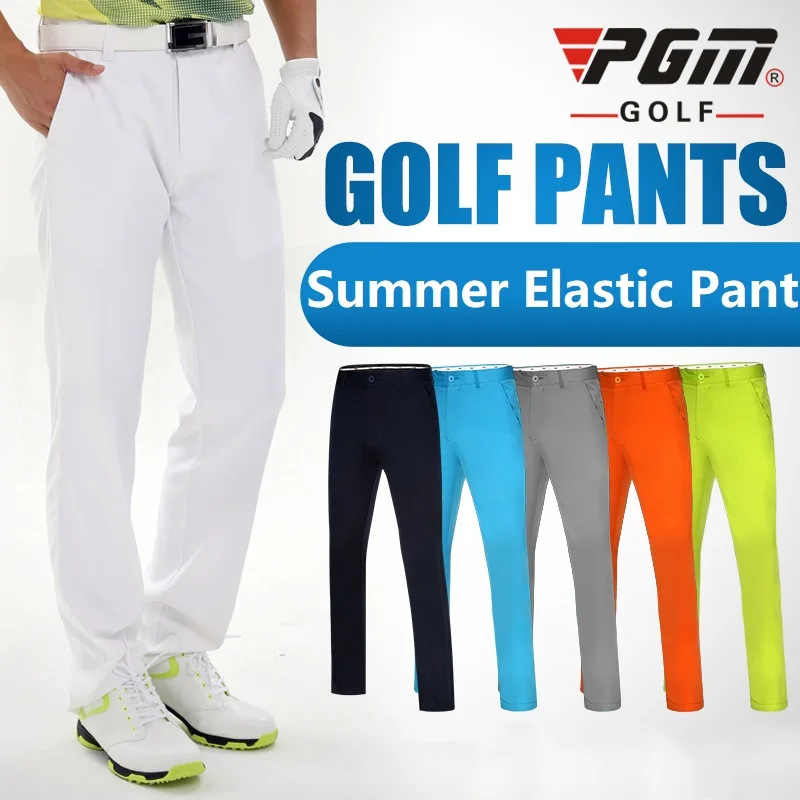 Men Golf Tennis Baseball Pants Slim 