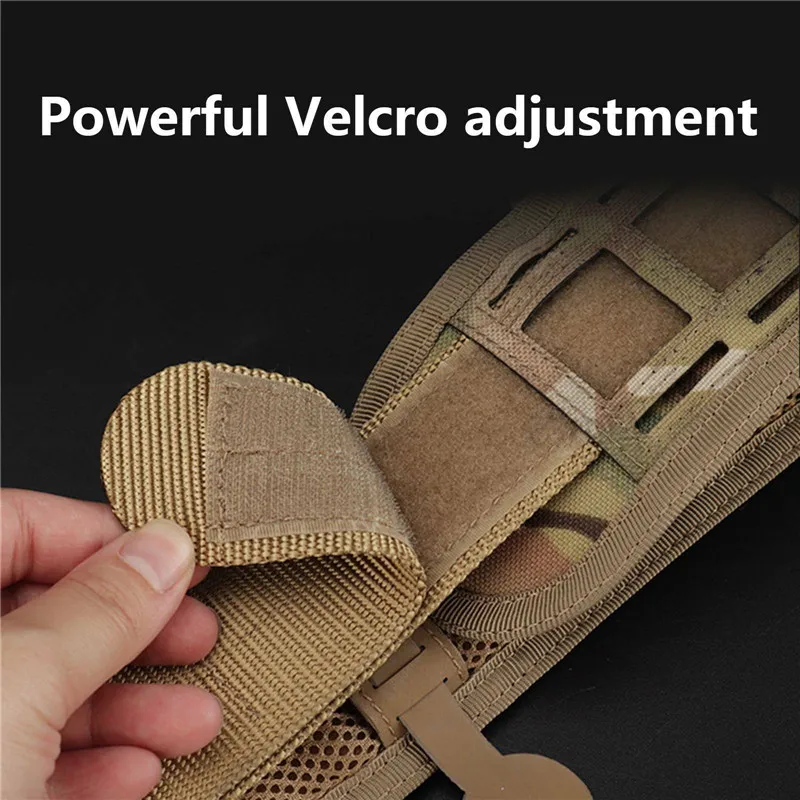 Waist Belt Soft Padded Patrol Combat Battle Web 1000D Nylon Adjustable Length can CSV | Красота и здоровье