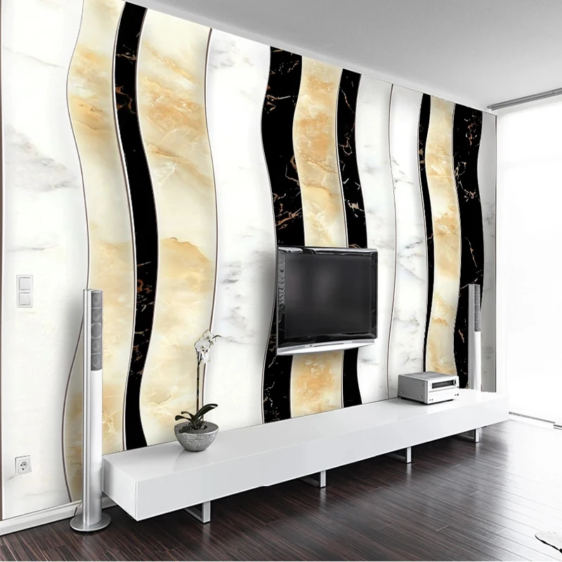 Custom Photo Wallpaper 3D Marble Artistic Conception Collage Living Room TV Background Wall Tapety Fresco Papel De Parede Sticke