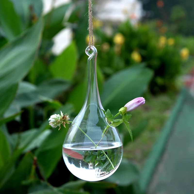 

Glass Hanging Vase Hot Hanging Glass Vase Creative Flower New Indoor Container Plant Home Wedding Decoration Office Hydroponic