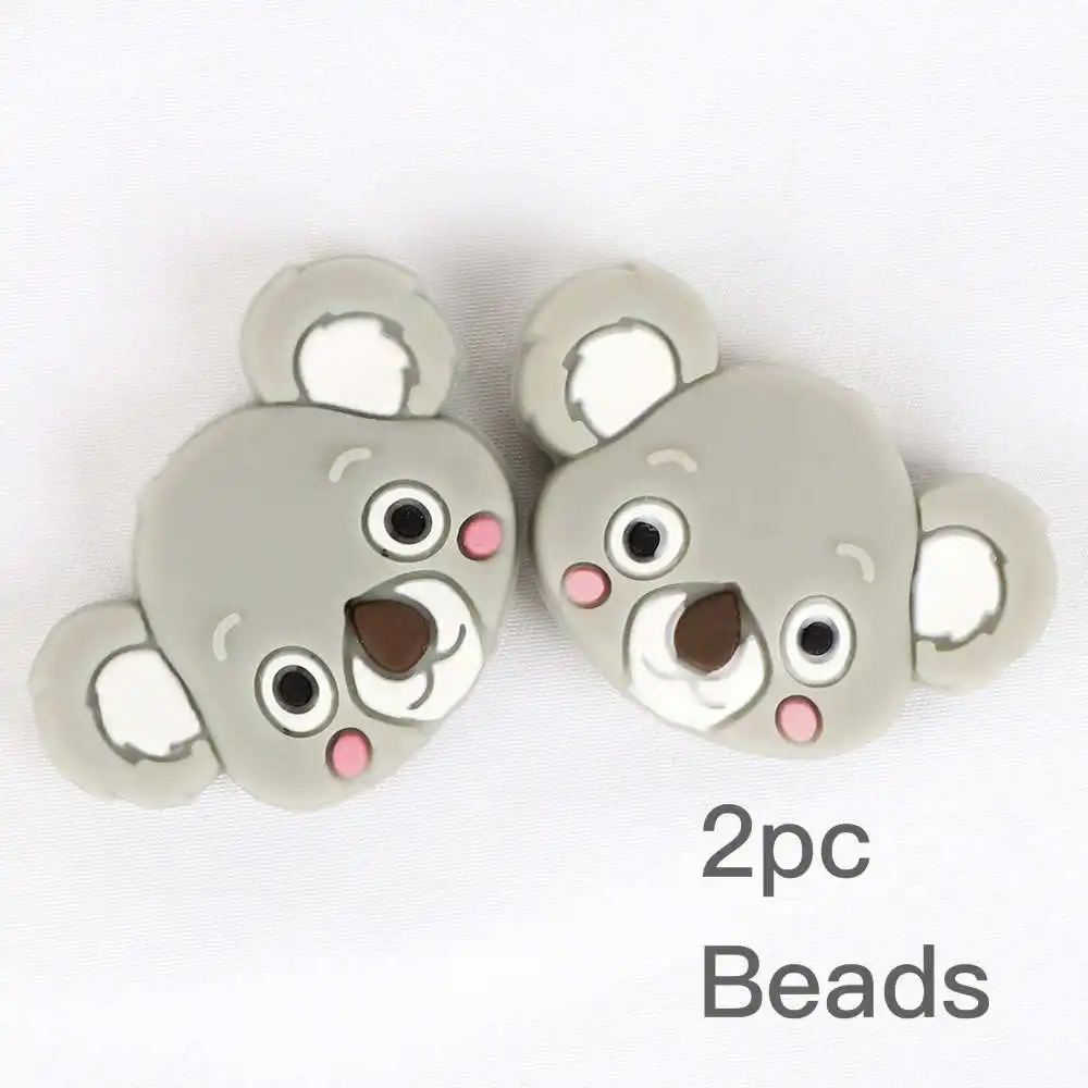 Mini beads TYRY. HU серый силиконовый Прорезыватель для зубов Жевательные бусы ожерелье подвеска соска зажимы аксессуары DIY игрушки для прорезывания зубов - Цвет: Mini beads