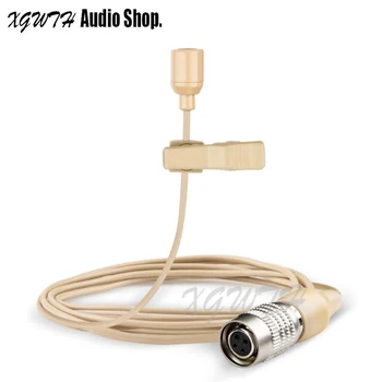 

Beige Lavalier Lapel Microphone Omnidirectional Clip-on Condenser Mic for Audio Technica Wireless System & Bodypack Transmitter