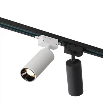 

COB 10W 15W Dimmable Led Track light aluminum Ceiling Rail Track lighting Spot Rail Spotlights Replace Halogen Lamps AC85-265V