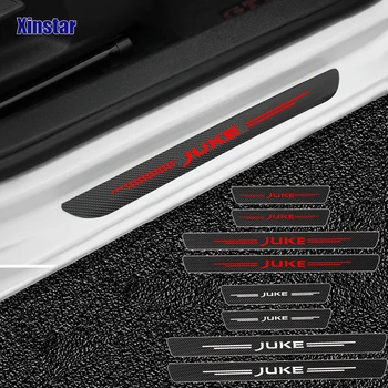 

4pcs Carbon fiber car door Sticker for Nissan JUKE