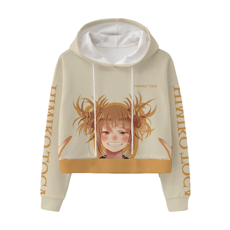 Женский пуловер с капюшоном Boku no Hero Academia костюм мидории изюку из химико Тога толстовка для косплея надписью