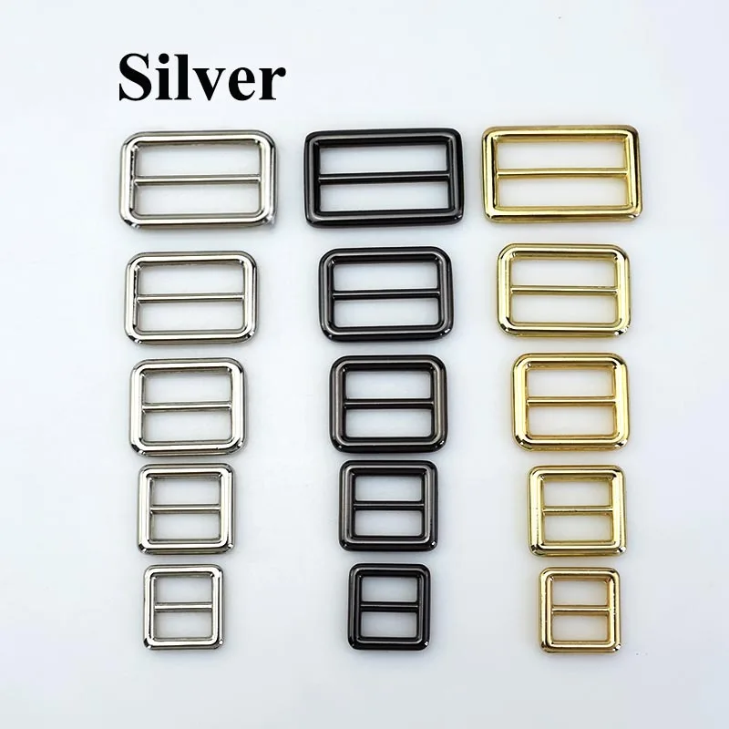 AP083-silver Meetee 15-38 мм металлическое уплотнительное кольцо с пряжкой, застежка, веб-ремень, рюкзак, сумка, обувь, одежда, воротник, шитье, сделай сам, кожаное ремесло - Цвет: AP083-silver