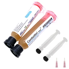 Flux de soudure à l'huile, pâte à souder pour PCB, SMD, graisse, seringue, piston + aiguille pour puces, ordinateur, téléphone, LED, BGA, SMD, PGA